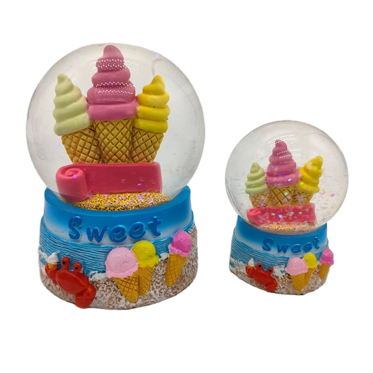 Fábrica resina personalizada Praia Loja Snow Globe Tartaruga Sea Life Globo de água