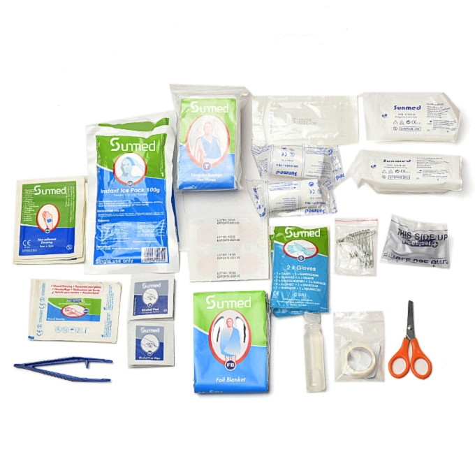 CE ISO FDA Kit de primeros auxilios Kit de supervivencia bolso de mano con Mango