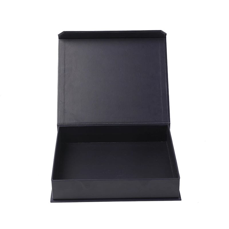 Online Custom Non-Foldable High quality/High cost performance  Paper Black Gift Box Package