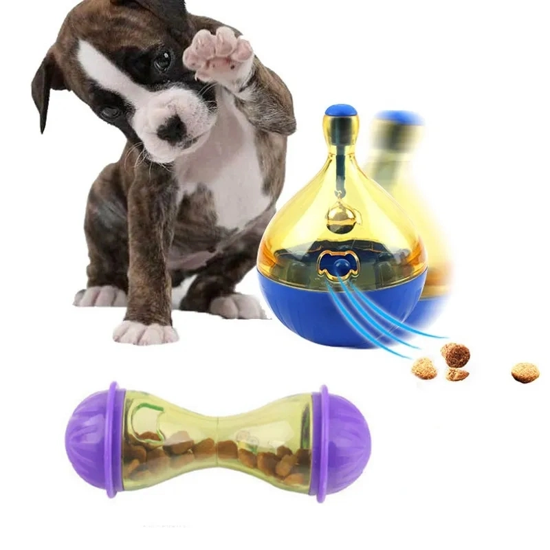Copo para Animais de Estimação Toys com bola de alimentação de alimentos da Cat, uma taça divertida e interativa Acessórios para gatos de bola com agitação para cão doméstico