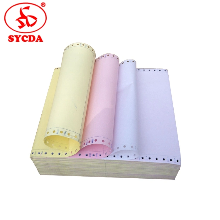 60GSM 9.5''*11'' Carbonless Computer Printing Paper for Bank