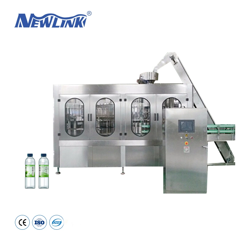 China Industrial Rotary Type Natural Water / Pure Water Combined 3 in 1 Washing Filling Sealing Machine