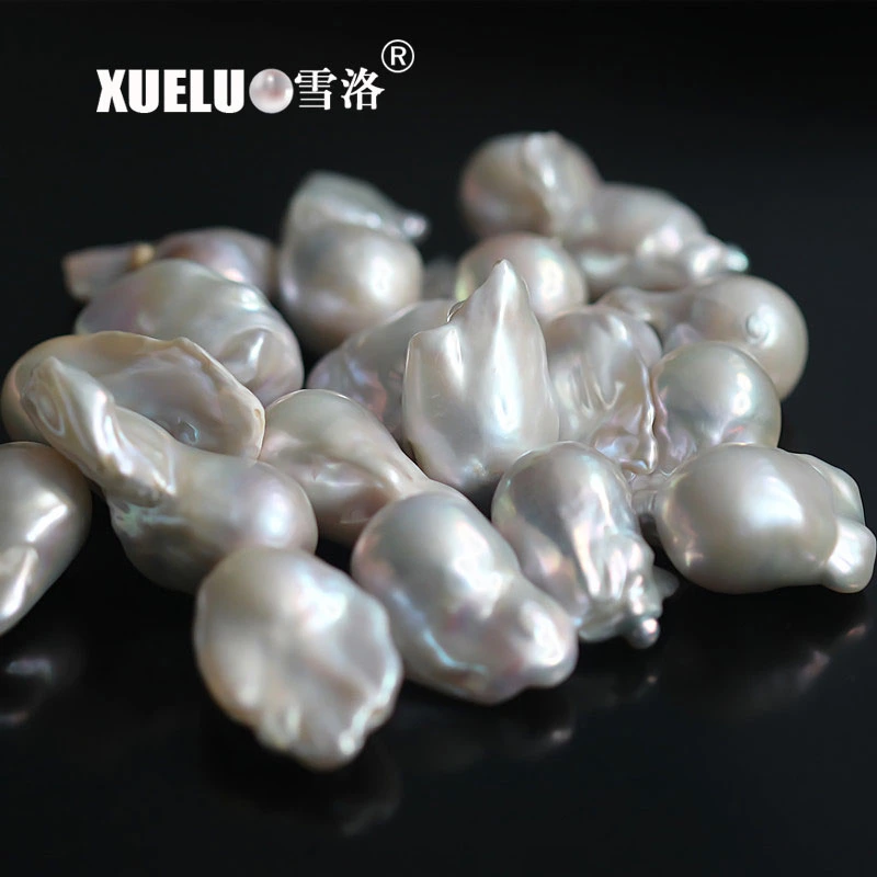 19-22mm White Supper Large Nucleated Baroque Loose Single Pearls (XL190015)