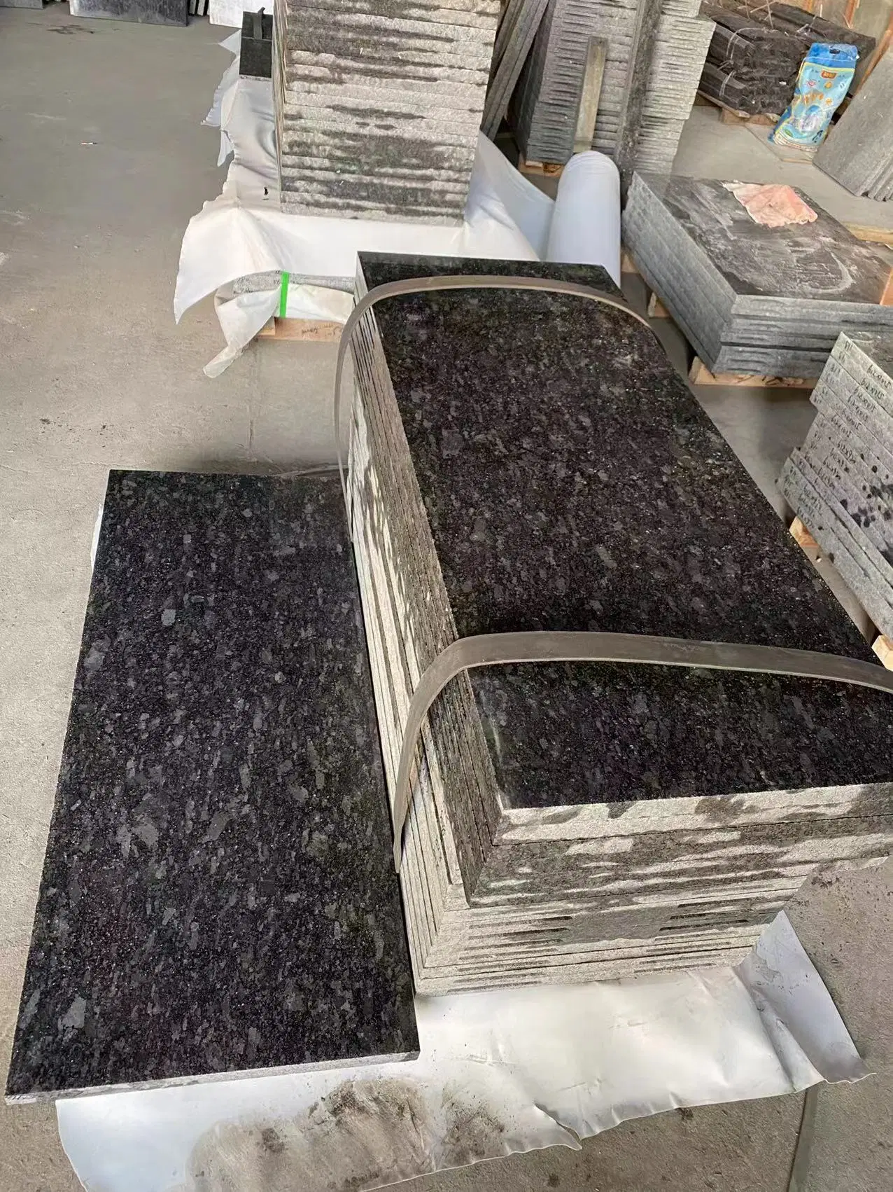 Black Granite for Buliding Materials, Stairs, Step, Pedestal, Countertops