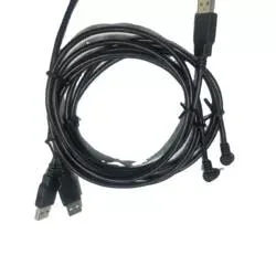 Cable de carga macho USB 2,0 tipo a de 90 grados a Alimentación CC macho capaz