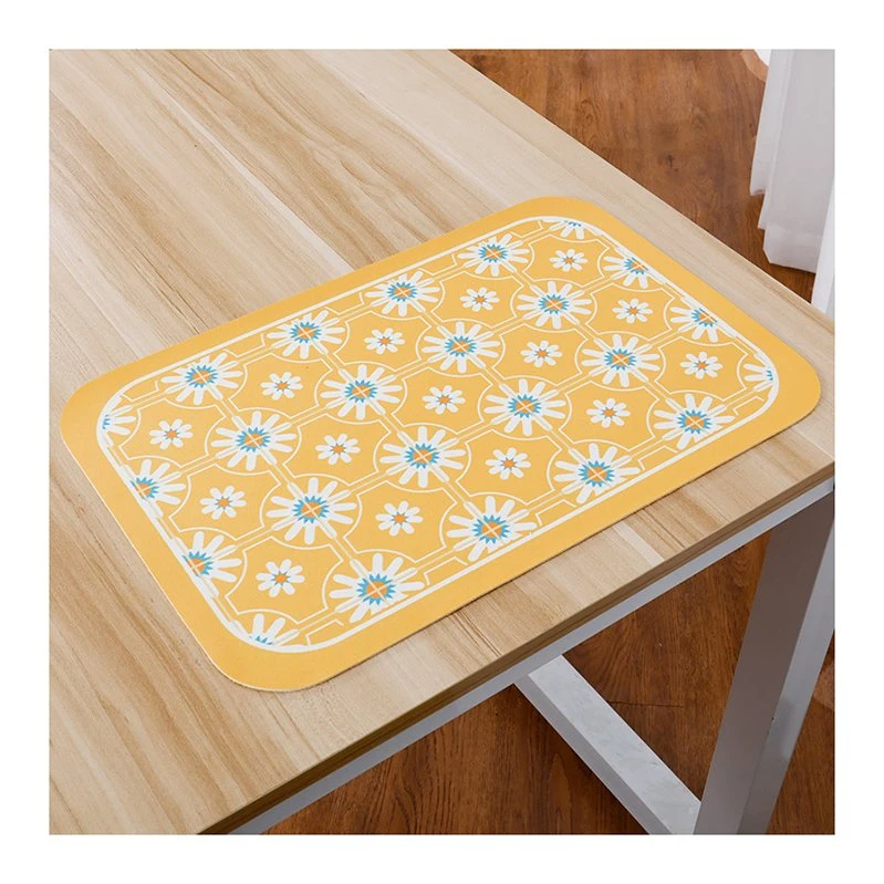 Placemat PVC Placemats Place Gold Round Reversible Individual Custom Rubber Food Rectangular Woven Dining Mats Set PU Table Mat