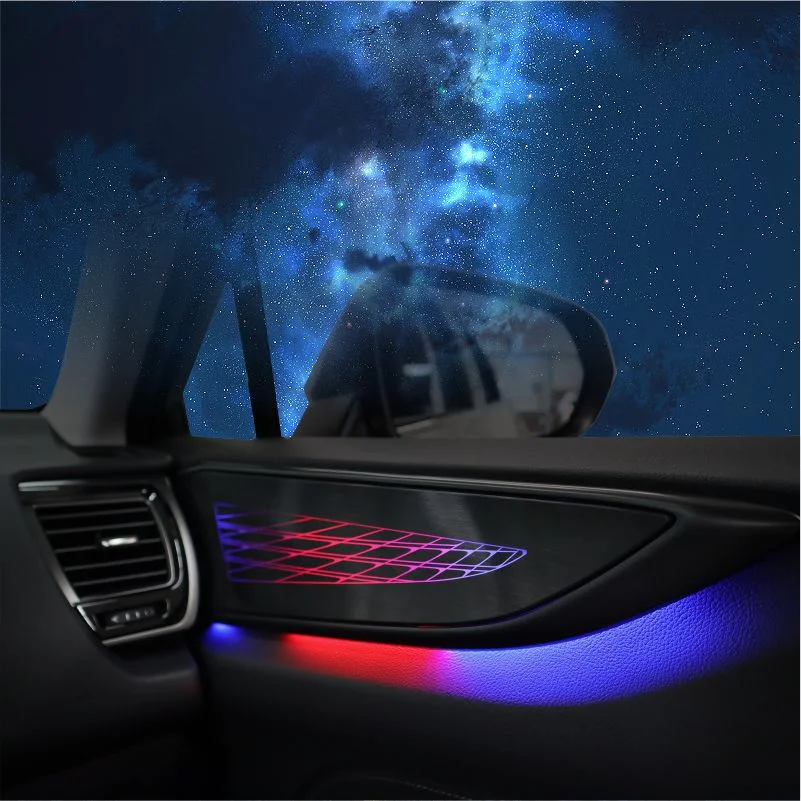 Декоративная подсветка 18 в 1 Симфоническая светодиодная автомобильная атмосфера Горит RGB