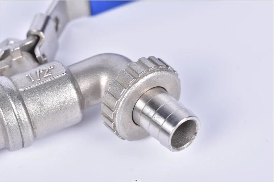 SS316 Hose Water Stainless Steel 316 Tap Ball Valve/ Drain Tap Valve