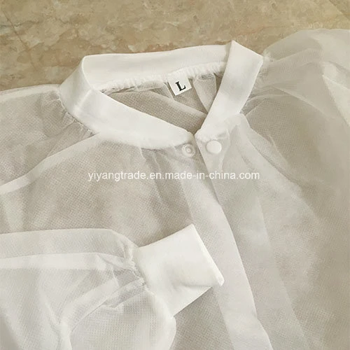 Disposable Non-Woven Jacket Lab Coat with Pocket