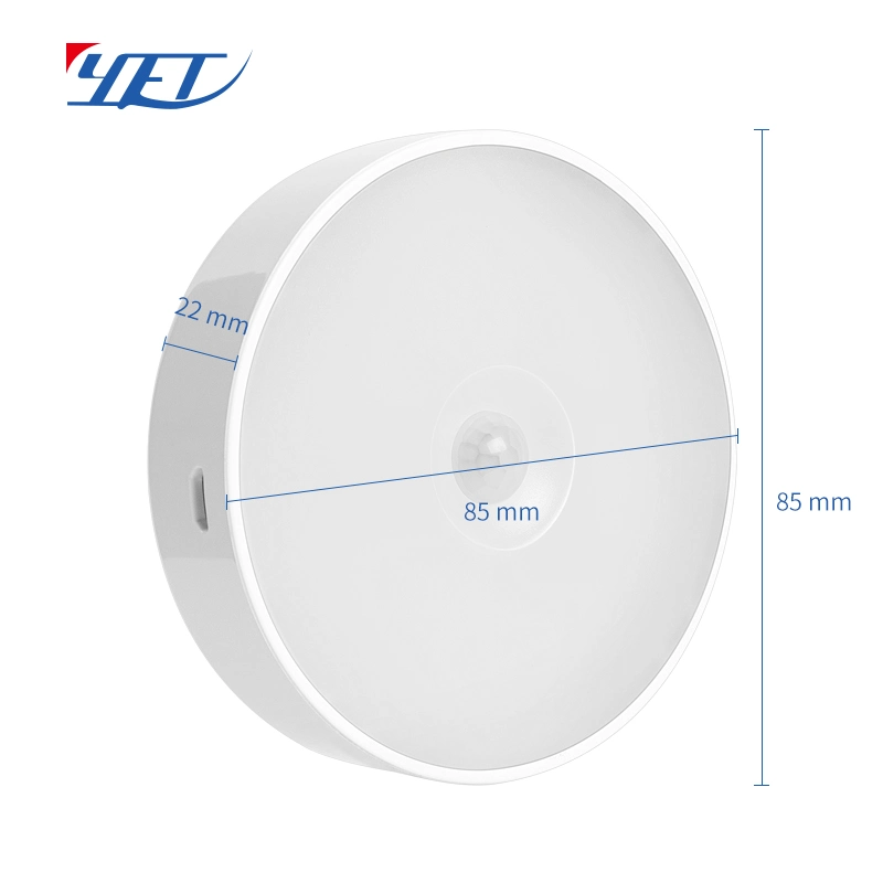 Yet New PIR Sensor Night Light Wireless Multi-Color Infrared Home Auto Light Chargeable Battery