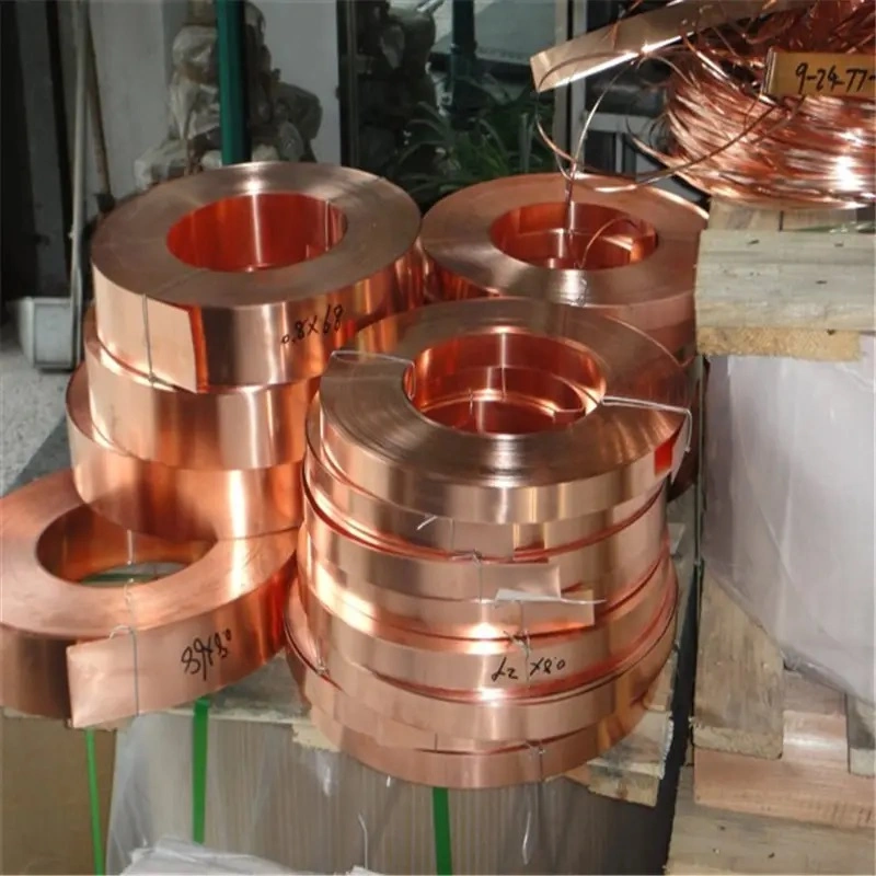 Beryllium Copper Foil Copper Foil Coated Battery Copper Nickel Strip /Factory Stock ASTM C1100 C1200 0.5mm Thick C10100 Copper Strip/Foil/Tape