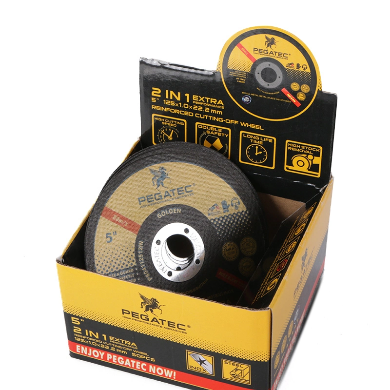 Pegatec 125X1X22.2mm Resin Bond Abrasive Cutting Wheels