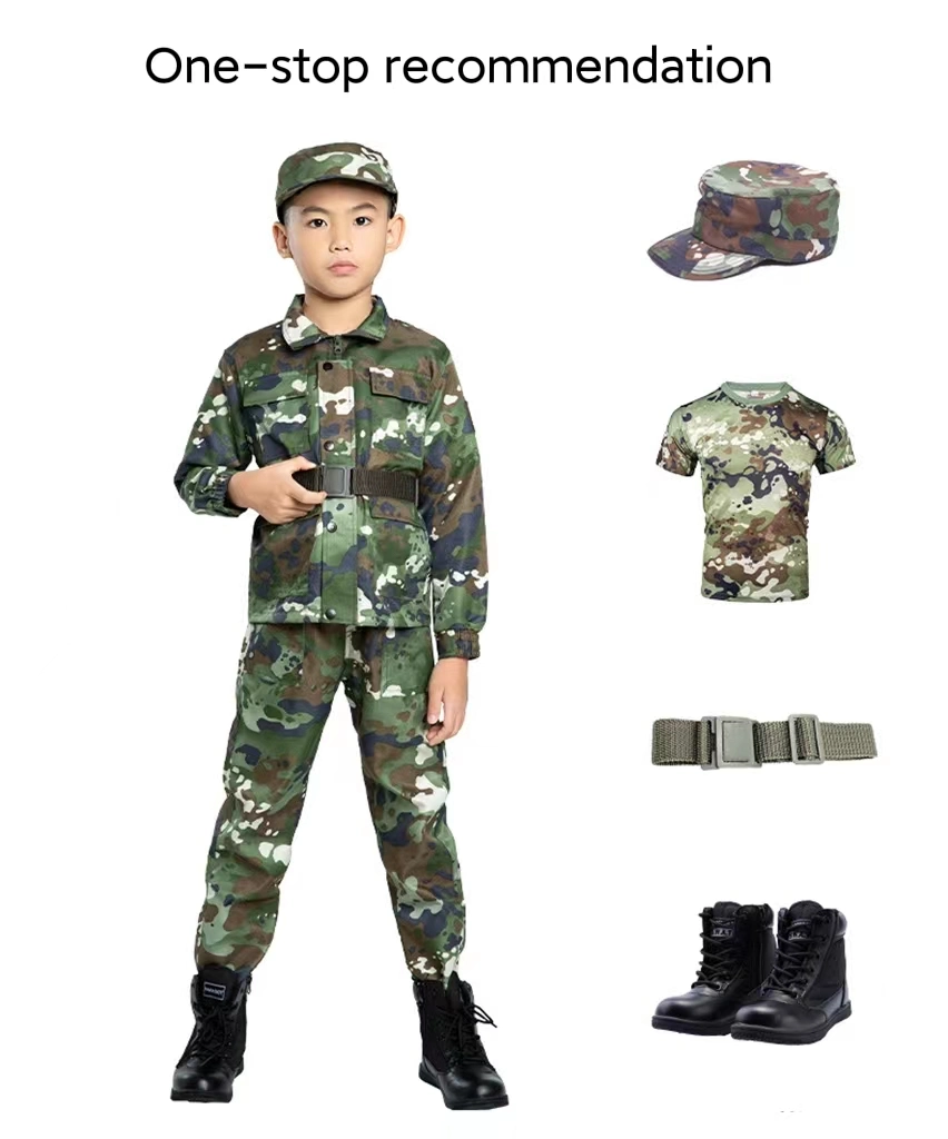 Children Camouflage Suit Outdoor Training Military Uniform