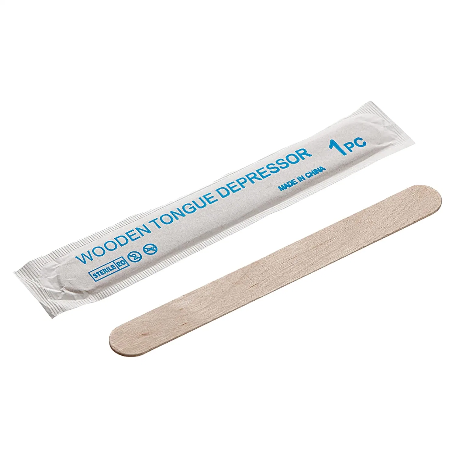 Dental Clinic Use Adult Medical Disposable Oral Birch Wooden Non-Sterile Tongue Depressors