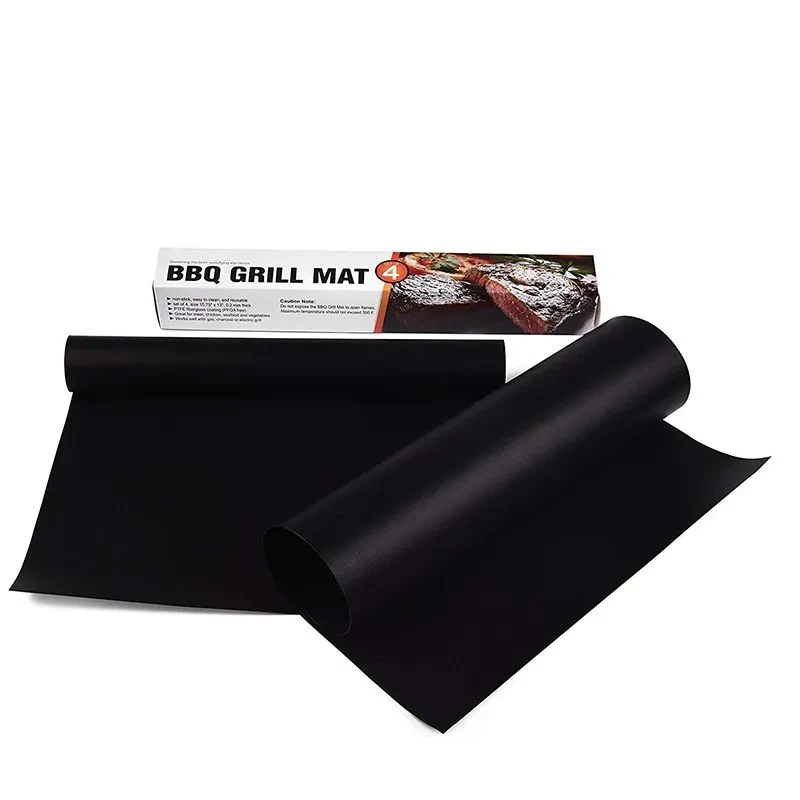 0.2/0.3/0.4mm Thickness Heat Resistant Food Grade PTFE BBQ Grill Mat