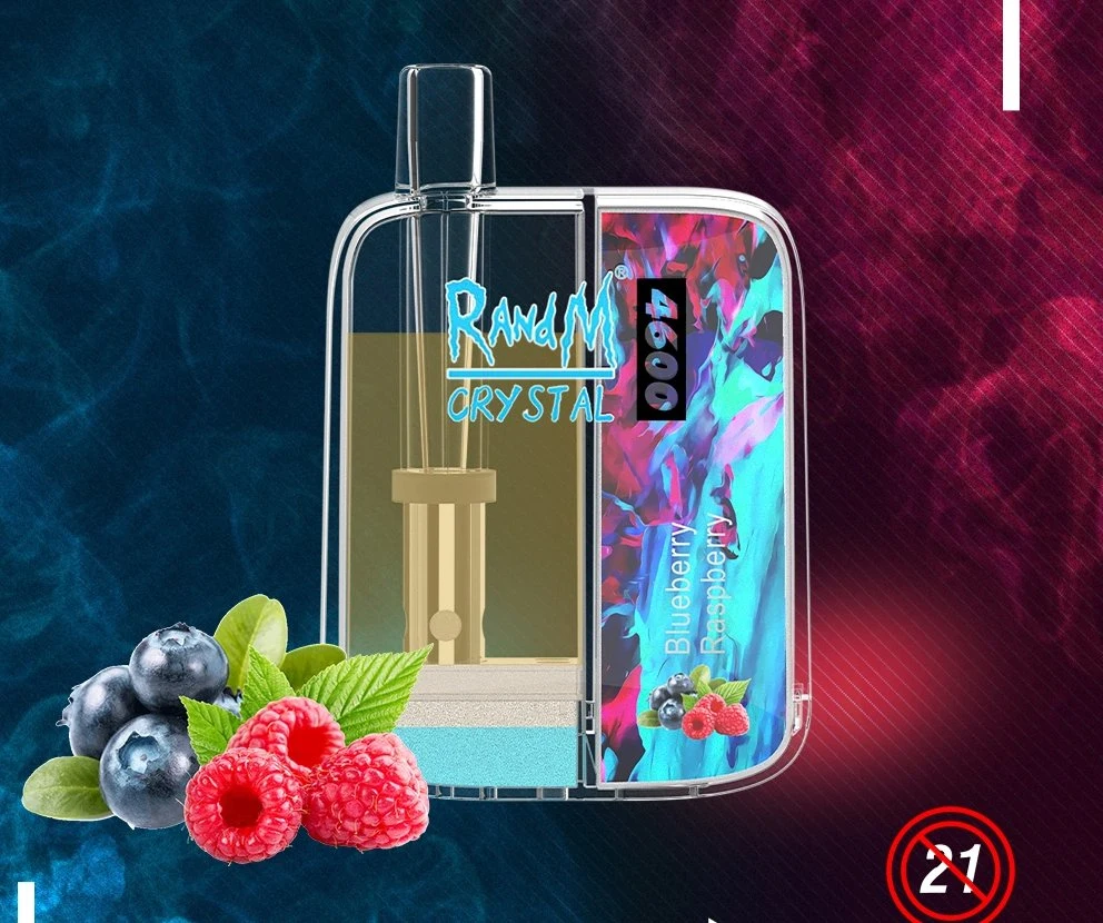 Neu Ankunft Vape Schöne Private Design Randm Crystal 4600 Puffs Großhandel Vape Pen mit RGB-Leuchten