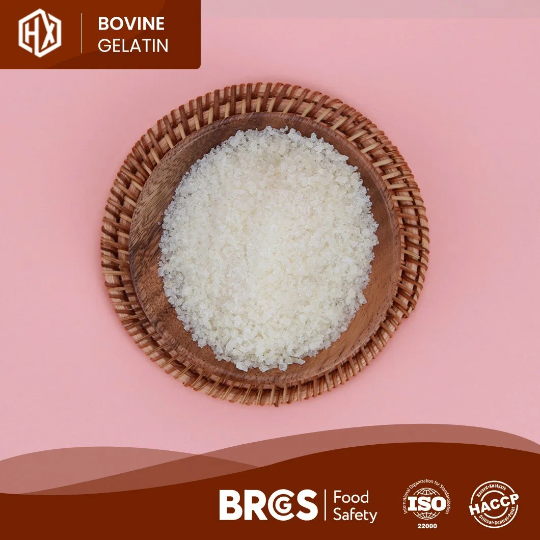 Haoxiang Wholesale/Supplier Custom Halal Bovine Skin Gelatin High-Purity Pharmaceutical Bovine Skin Gelatin China Halal Gelatin Factory Food Grade Bovine Skin Gelatin