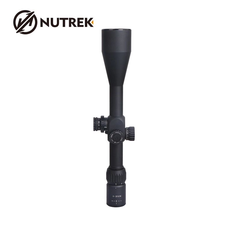 Nutrek Optics Tactical Riflescope 5-25X56 Long Range Hunting Shooting Sniper Scope