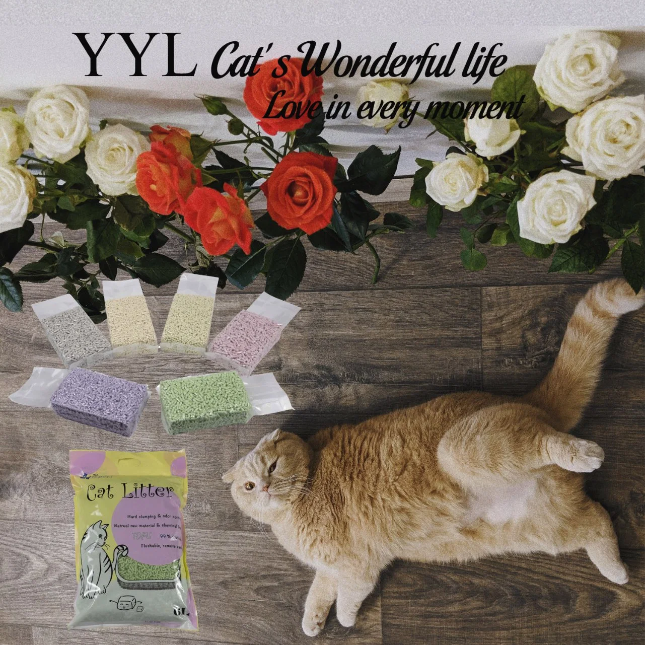 Pet Supply: Tofu Cat Litter with Lavender Scent