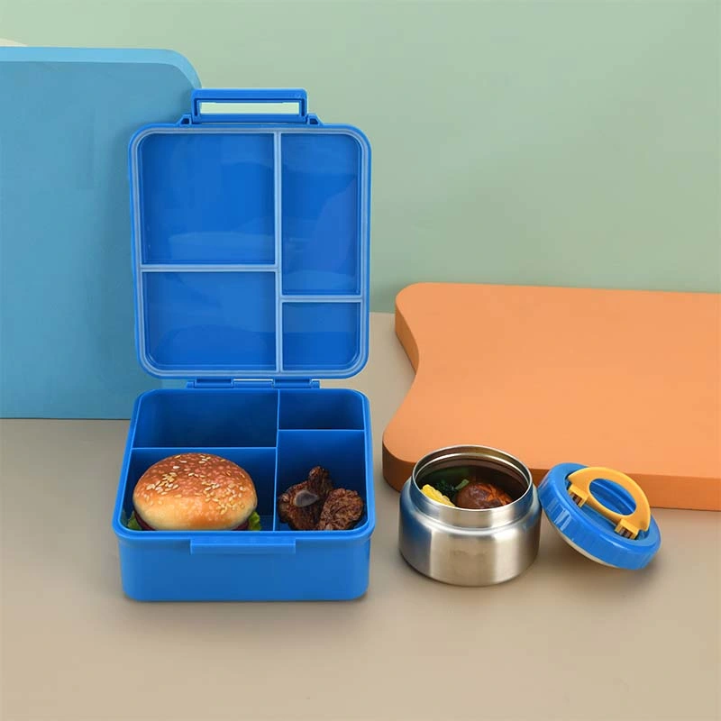 Aohea Rectangular Plastic Lunch Box 100% BPA Free Bento Box