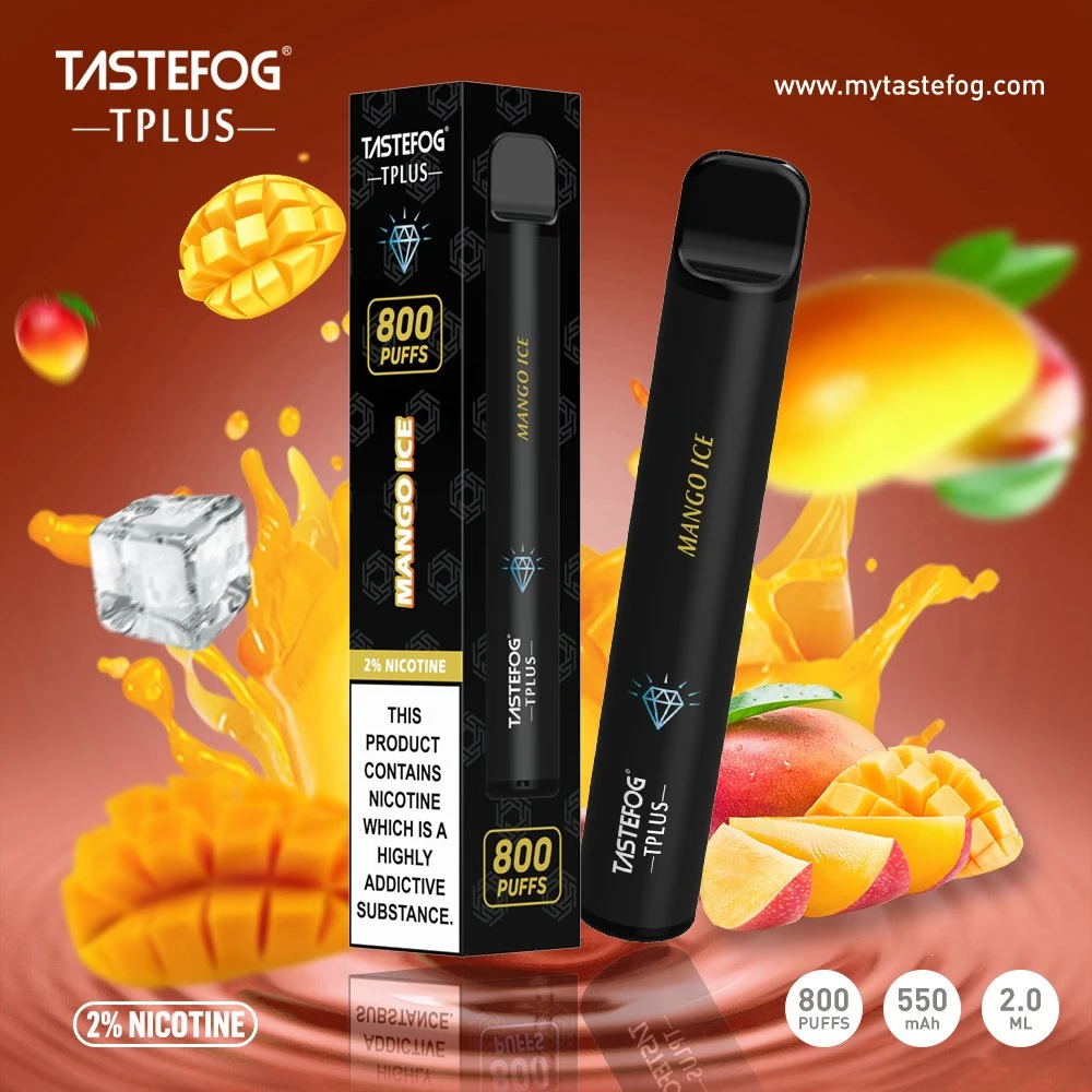 2022 Best-seller Tastefog 10 différentes saveurs 800bouffée Vape stylo jetable avec certification de la DPT