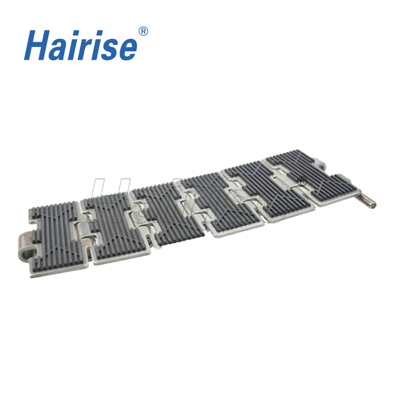 Hairise Flat Top Chain 812fh Series Stainless Steel Rubber with FDA& Gsg Certificate