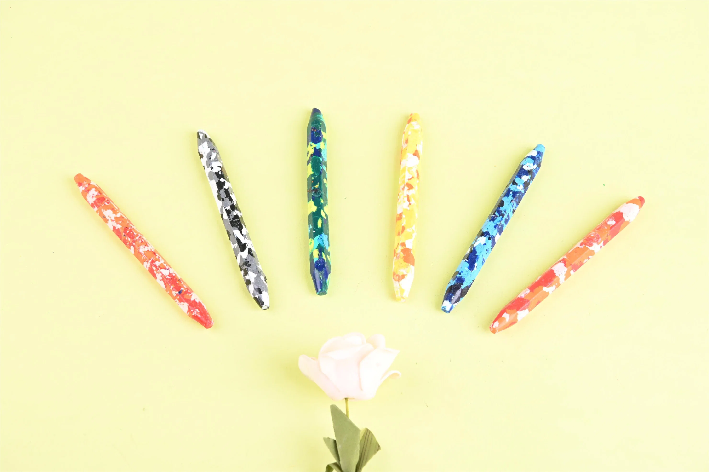 Hot Sale Custom Non-Toxic Children Safety Coloring Hexagonal Camo Crayon