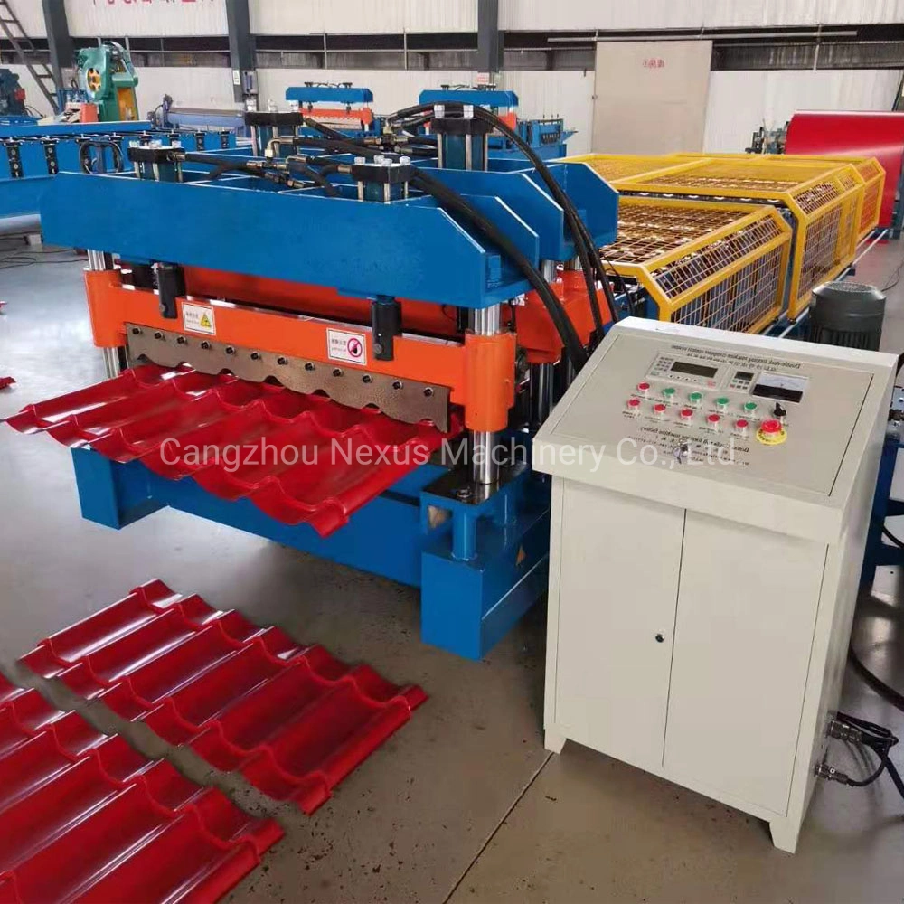 Metal Color Roof Step Tile Sheets Roll Forming Machine with Cheap Price