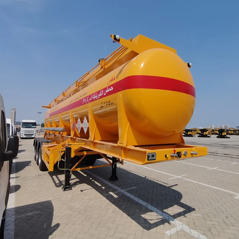 Best Selling New 22000 Liters Steel Acid Tanker Trailer for Sale