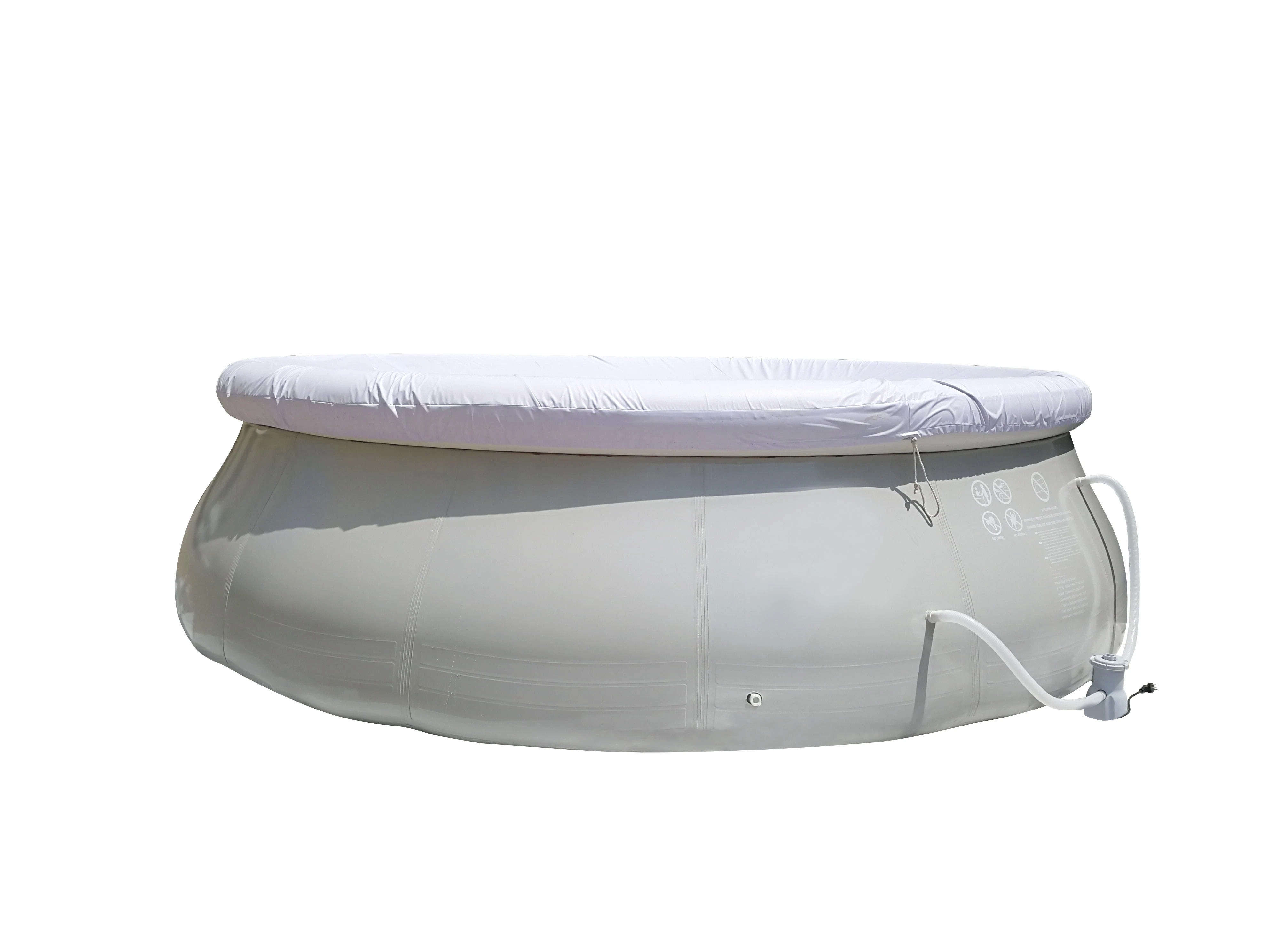 Dfaspo por encima del suelo Jardín Outdoor Indoor nadar inflables Piscina Plaza Redonda/ Piscina PVC Pot jarra con filtro de fácil configuración y escalera