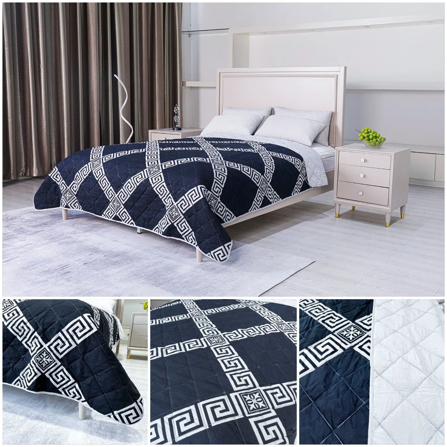 Cheap Price Skin-Friendly Antibacterial Factory Wholesale/Supplier Modern Design Printed Comforter