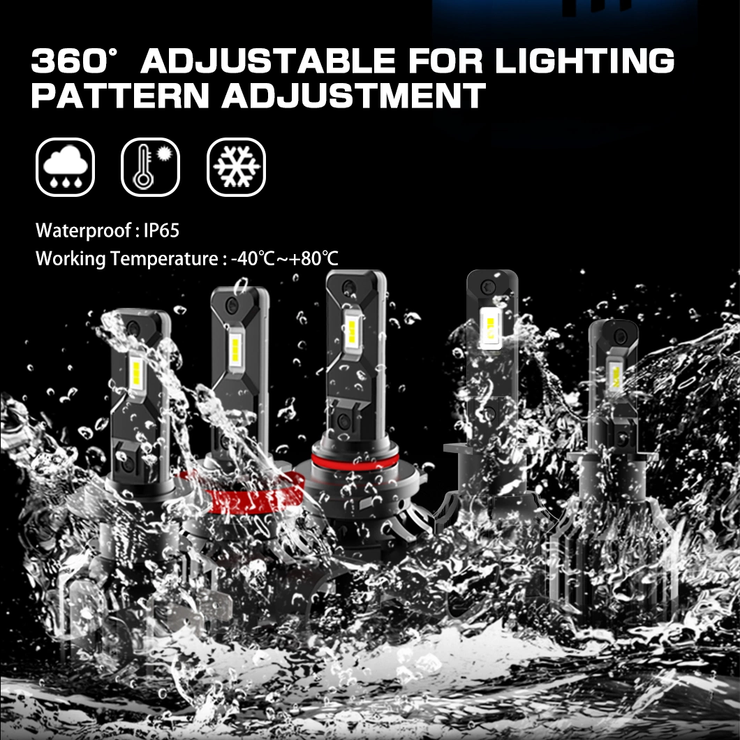 G-VIEW G9A PROJECTEUR À LED 50W H1 H3 H7 H8 H11 H16 9005 9006 881 Auto Headlight HB3 LED lumière élevée