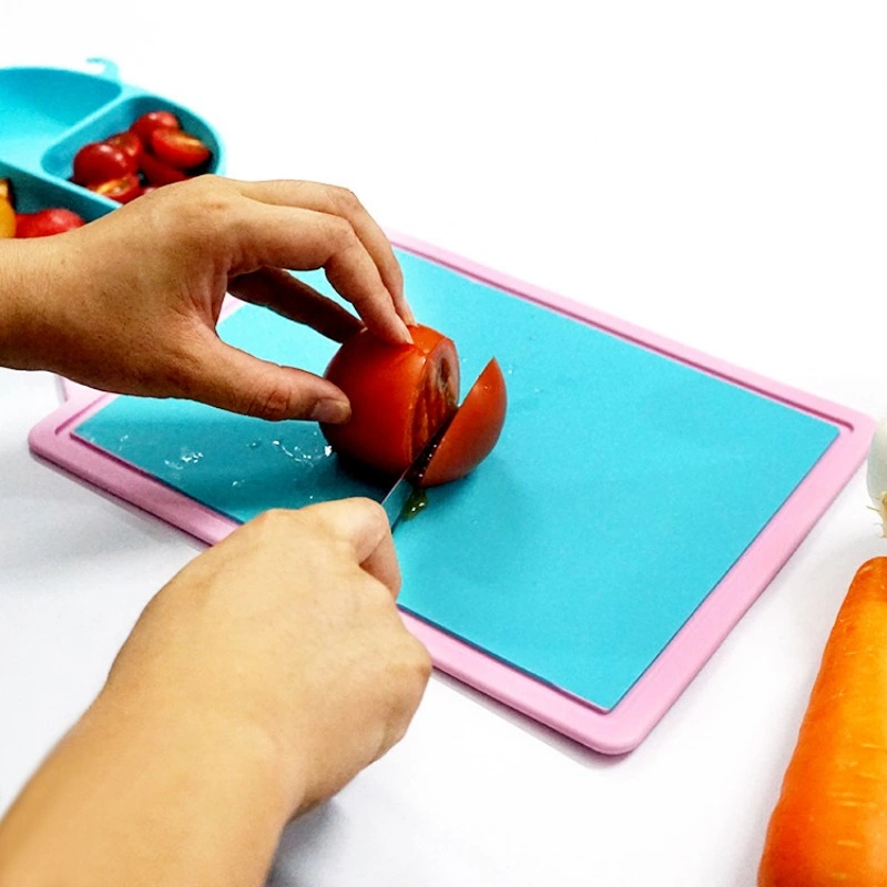 Foldable Easy Clean Silicone Cuttting Board Portable Silicone Chopping Board Cutting Mat