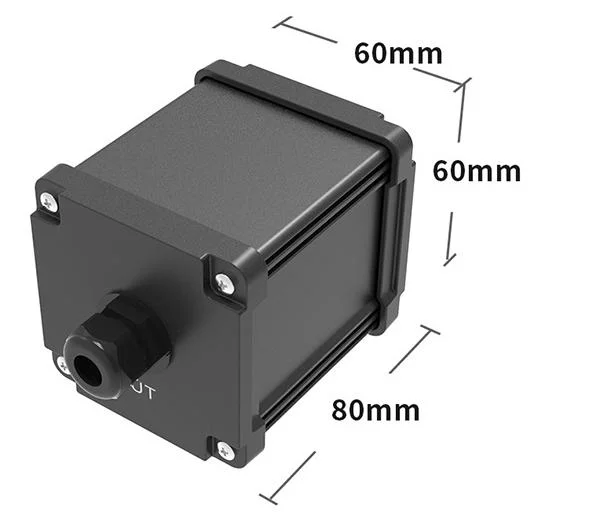 Schwarze Wasserdichte Gehäuse Box Elektronische Instrumentengehäuse Abzweigdosen