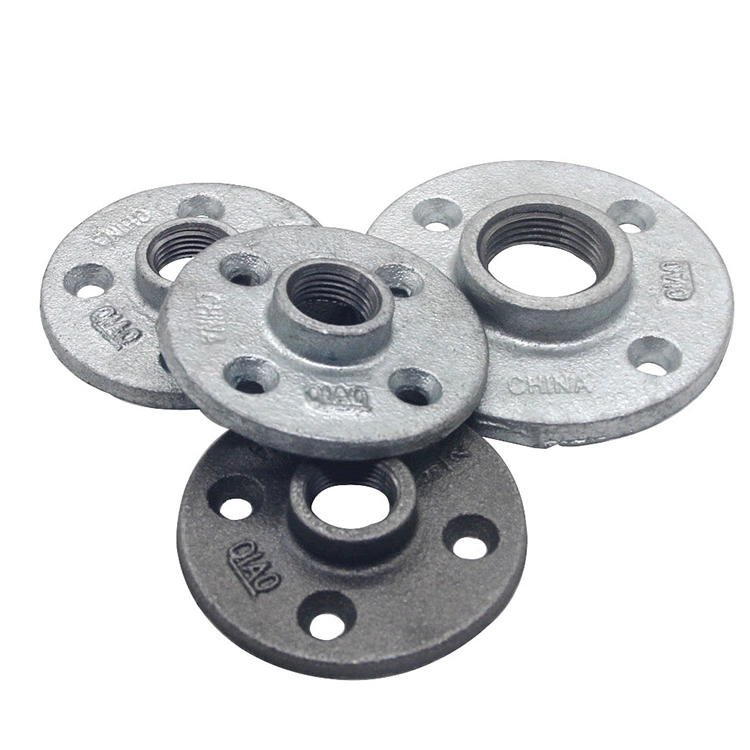 Galvanized Malleable Iron BS NPT Thread Flange Pipe Fitting