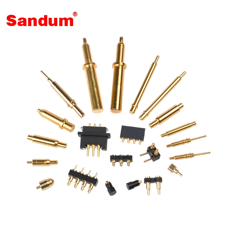 High Current Spring Loaded Contact Pin Gold Plated Pin for Electronic Device