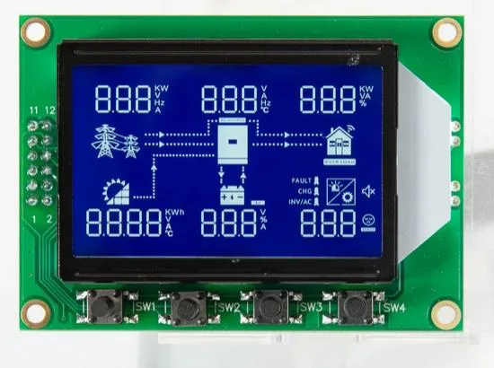 Custom Inverter Power Charging COB LCD Display Htn LCD with White LED Backlight