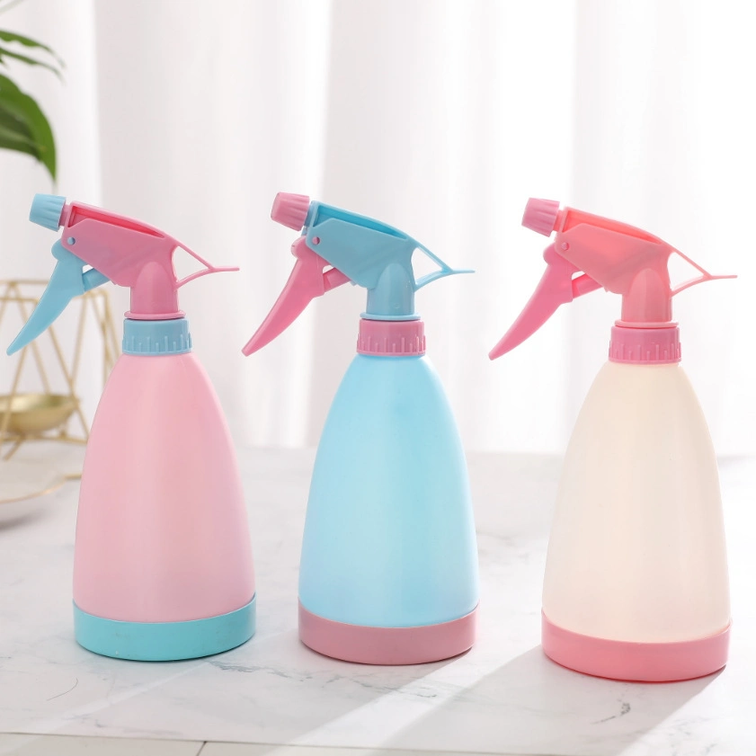 Candy Color Hand Press Spray Reinigung Bewässerung Flasche Haarprodukt