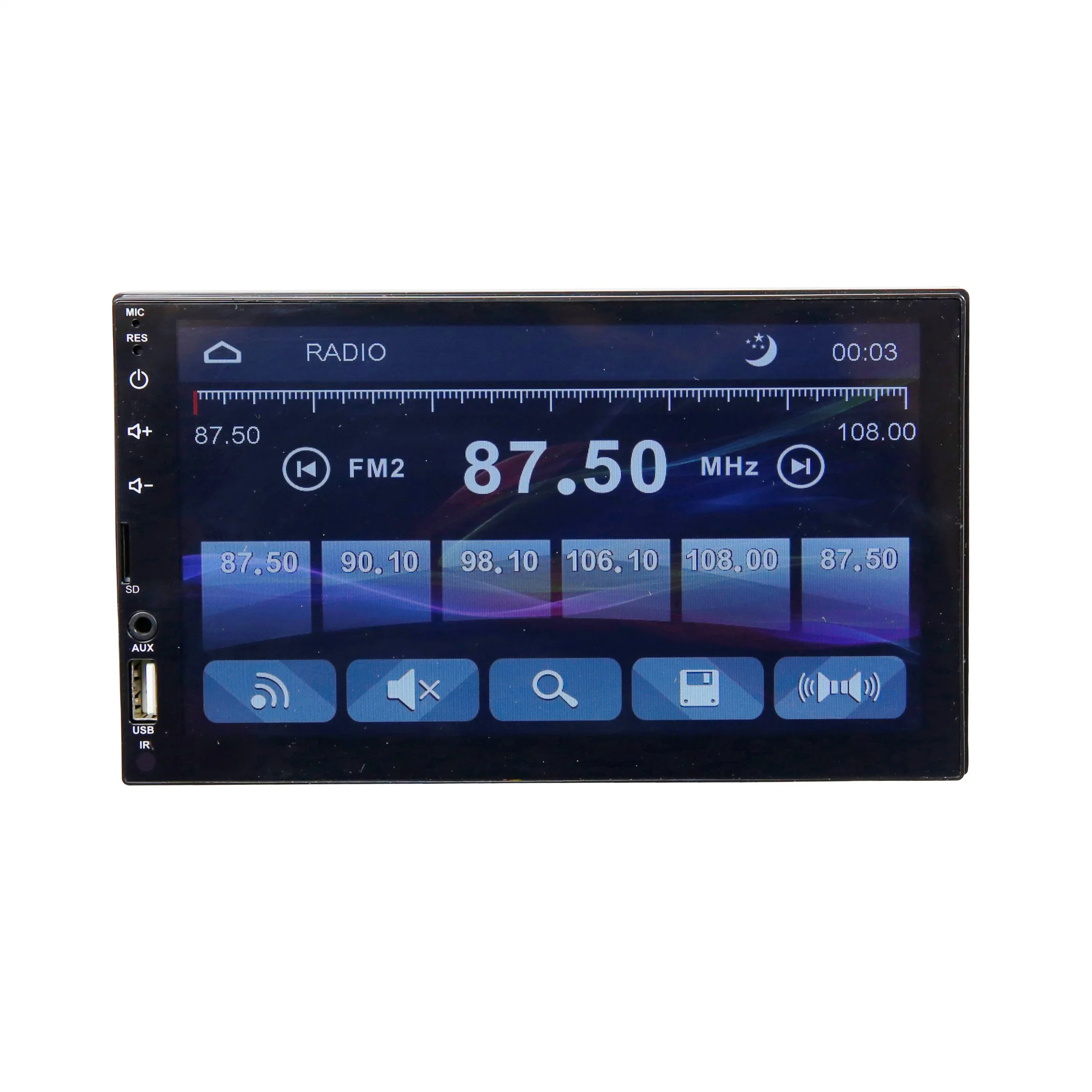 Carro MP5 Player Double DIN rádio com sistema de retrovisor