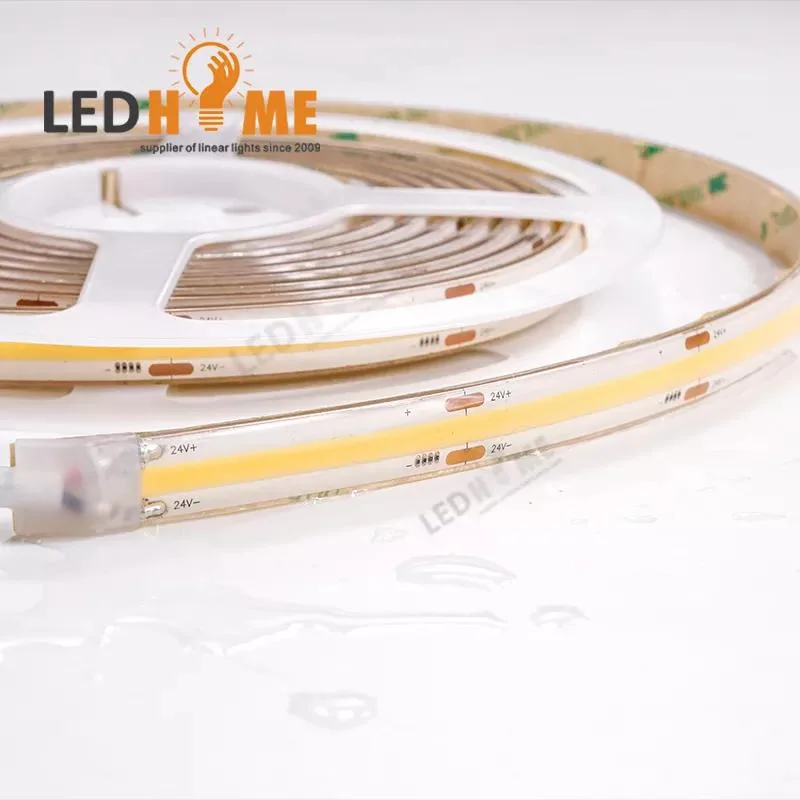 COB Dotless LED Tape Light 12V 24V 480 LEDs High CRI90 8mm COB Flexible LED Strip Light