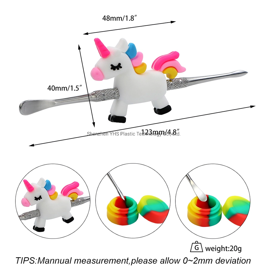 Rainbow Horse DAB Tool Metal Smoking Accessories Glass Water Pipe Hookah