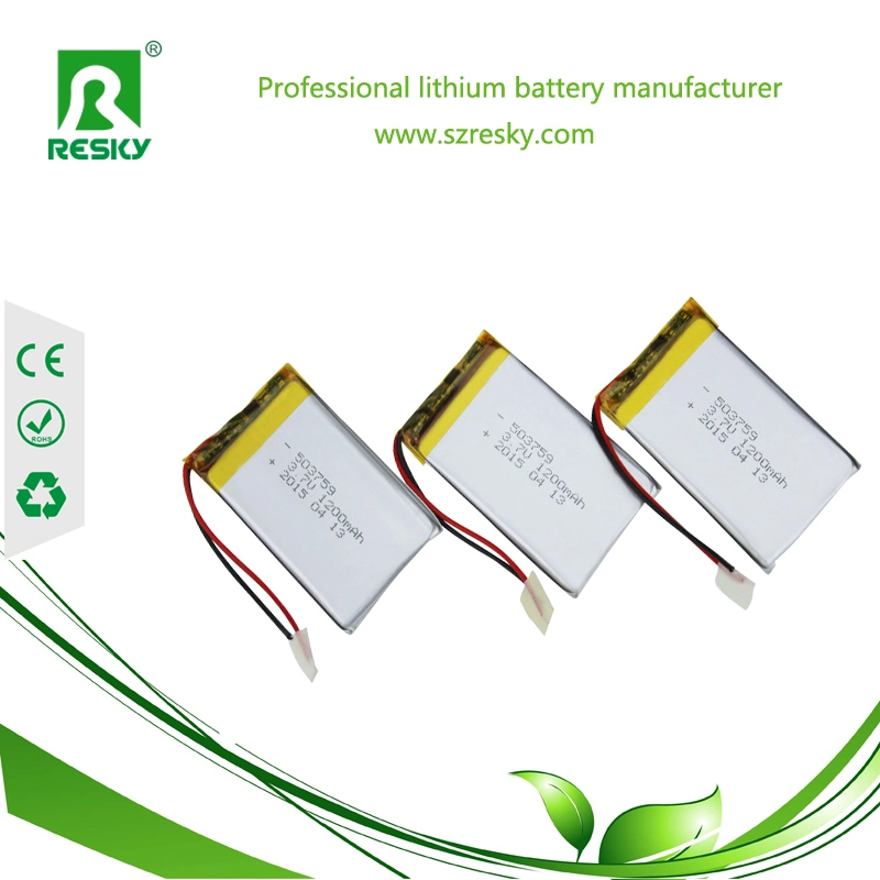 Recargable de 3,7V 5000mAh Batería Lipo 105080 para PDA