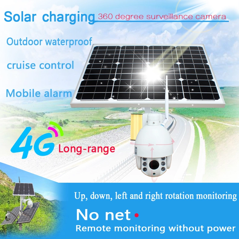 3G 4G Wireless HD 960p WiFi Solar Speed Dome PTZ Camera with 5X Zoom CCTV Surveillance Camera