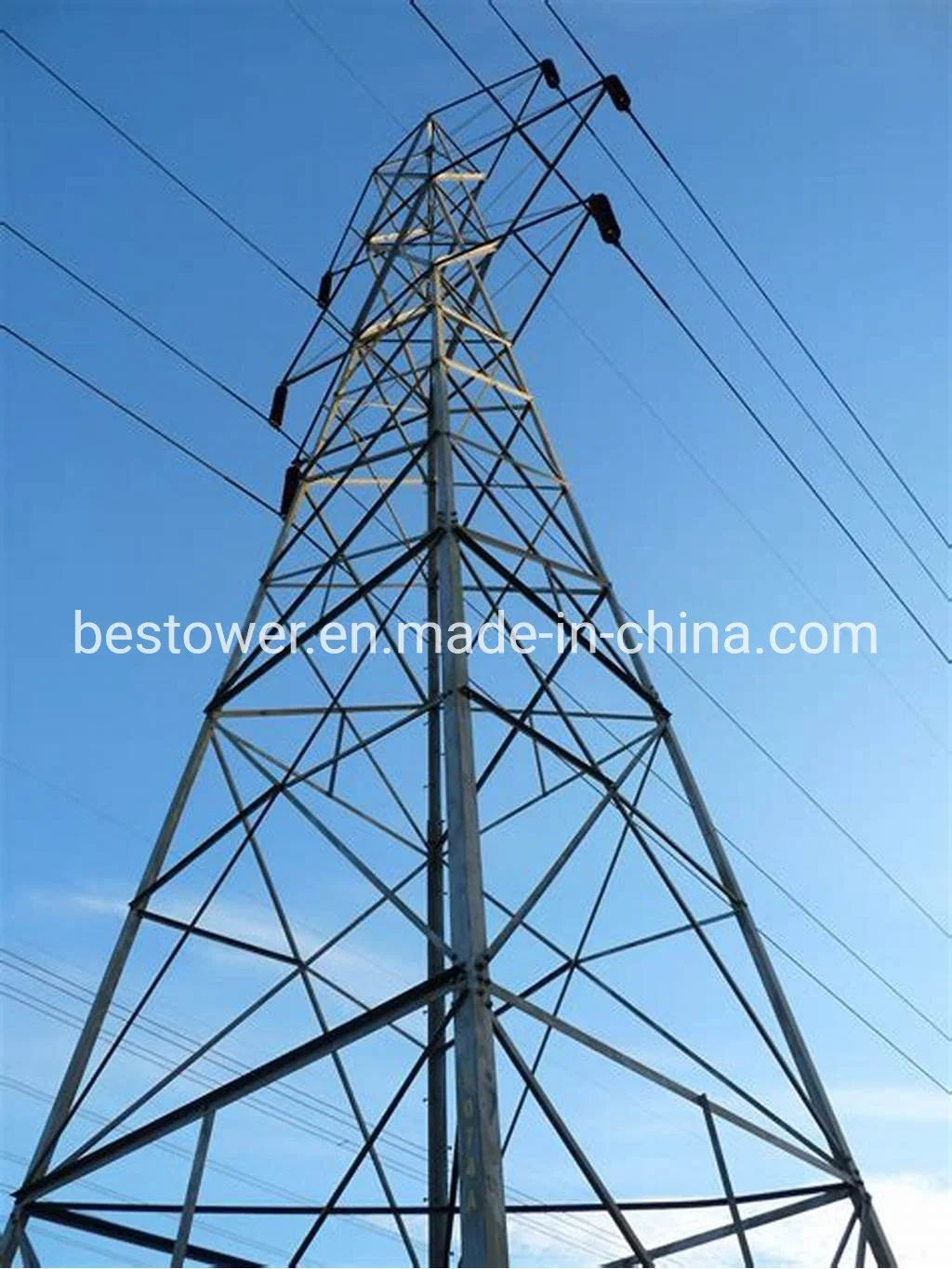 Galvanized 4 Legs Steel Transmission Tower