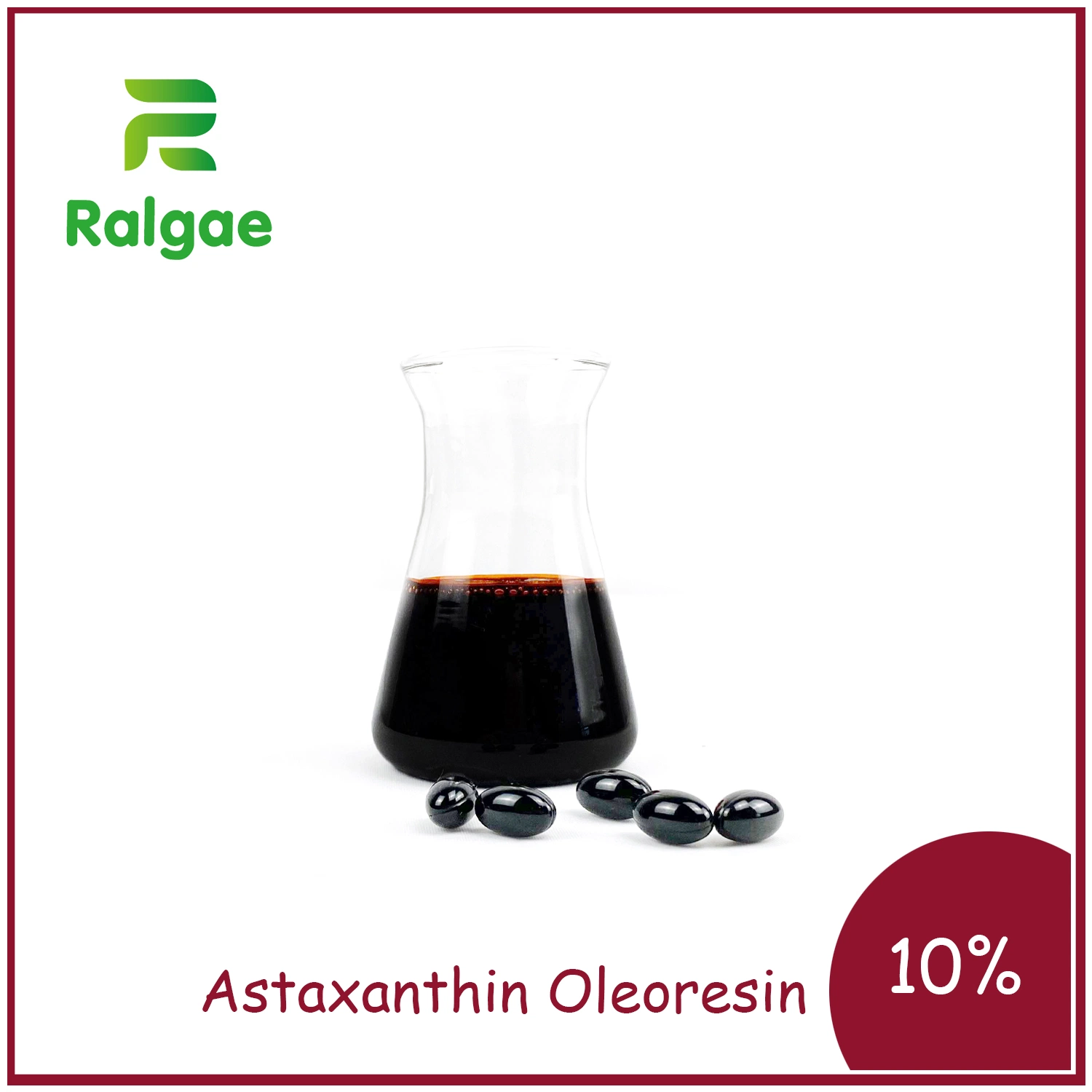 Extract Astaxanthin 5% 10% Oleoresin Food Additive Astaxanthin