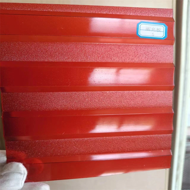 Revestimiento sólido de plástico de revestimiento de policarbonato ondulado de color transparente Proveedores Fabricante