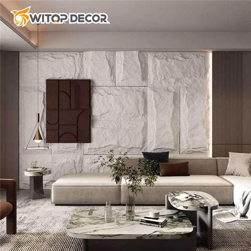 Interior and Exterior Decoration The Latest PU Stone 3D Wall Panel 2023 New Design New Products