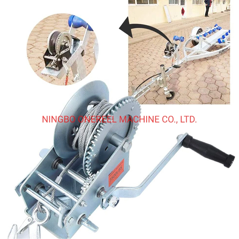 Mini Heat Treatment Durable Wire Rope Manual Hand Winch