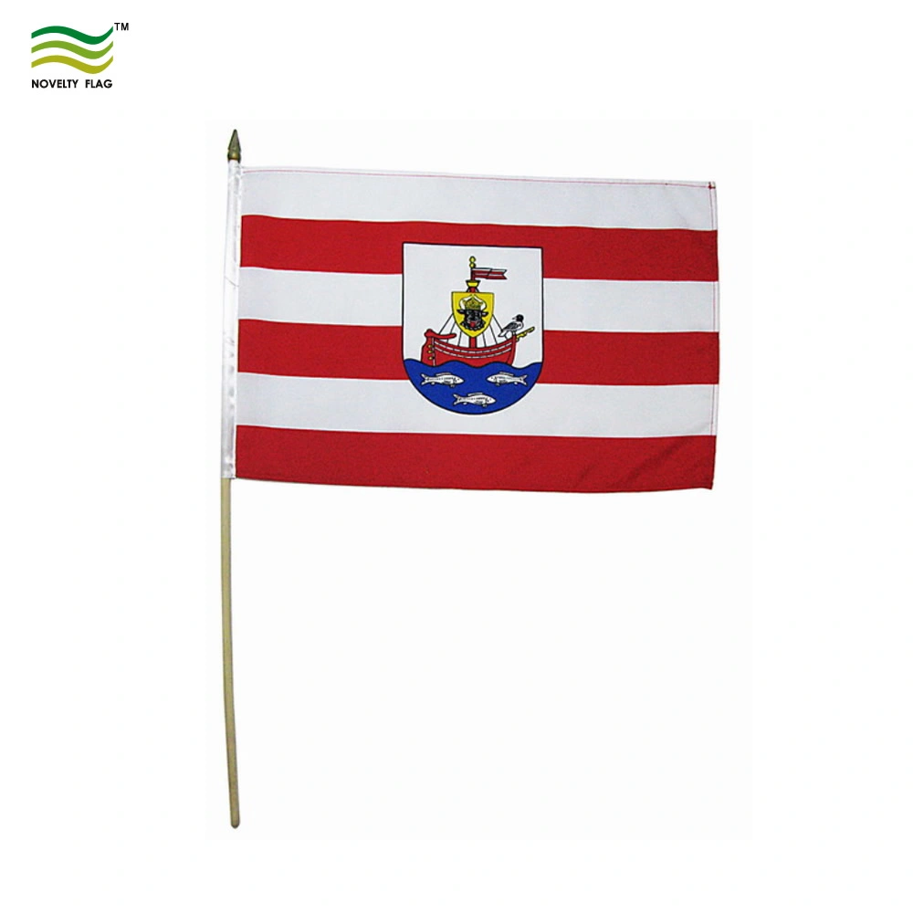 Promotion Advertising Custom 12X18 and 4X6 Flying Hand Flags