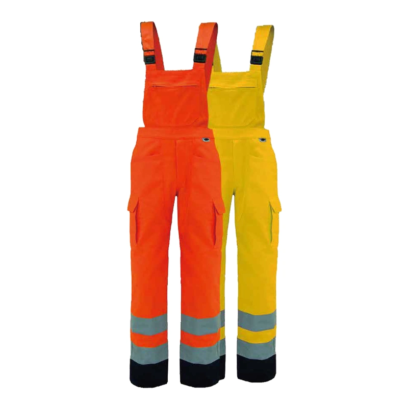 Customized En20471 Workwear Reflective Waterproof Reflective High Visibility Bib Pants